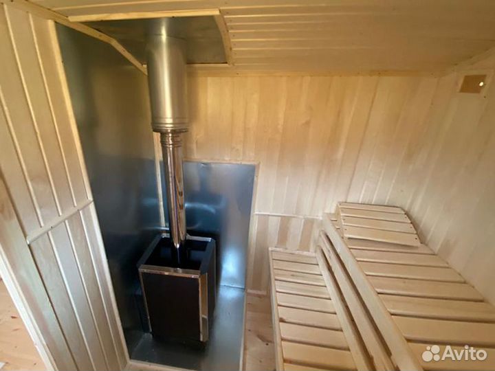 Сруб бани 7,0 на 2,25 метров