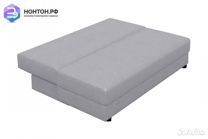 Диван еврокнижка Лира жаккард светло-серый