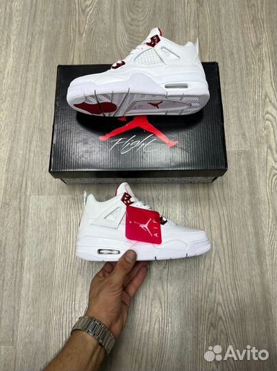 Кроссовки Air Jordan 4 Red Metallic (36-45)