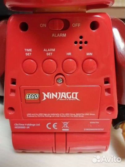 Lego Ninjago часы-будильник