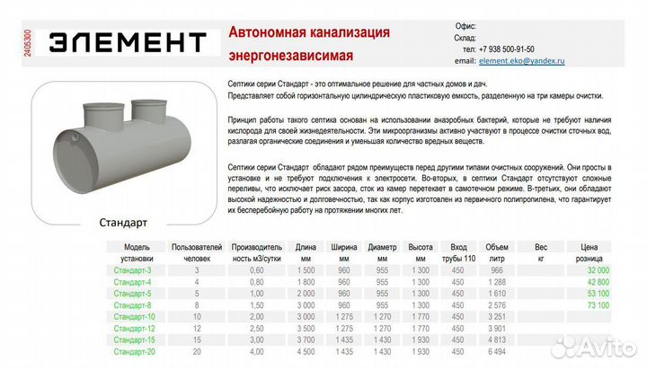 Септики Евробион под ключ
