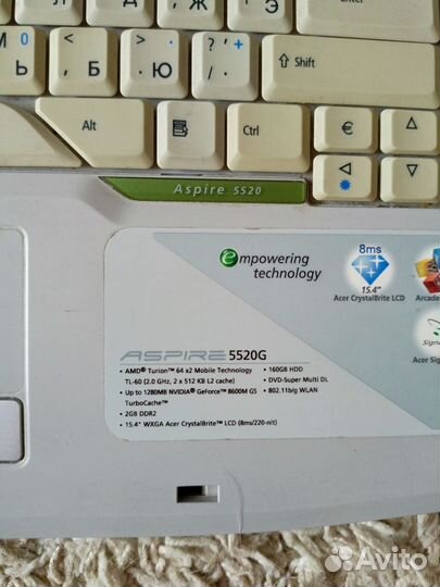 Ноутбук acer aspire 5520G
