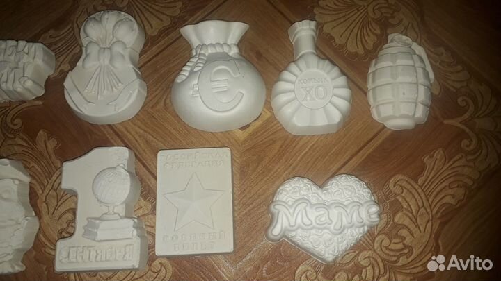 Гипсовые фигурки под раскраску. Детям