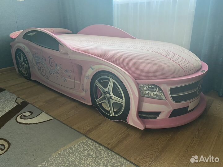 Детская кровать машина с подсветкой