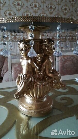 Зеркальная подставка на ангелах