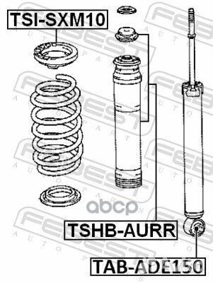 Пыльник амортизатора задний toyota corolla E15