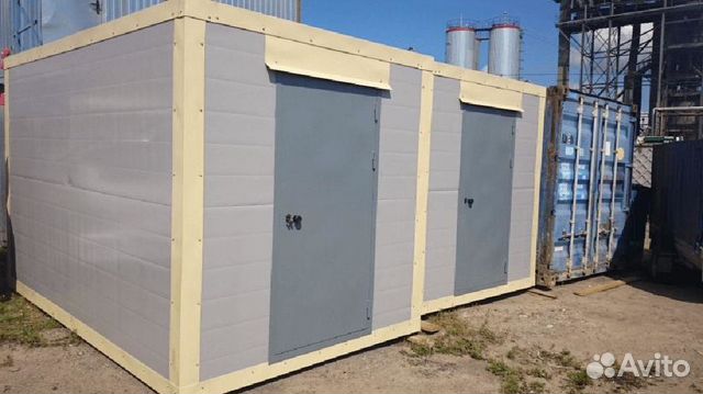 пост охраны из сэндвич панелей. ) - контейнер 20 футов. сэндвич панели бытовка. бытовка из сэндвич панелей. м".