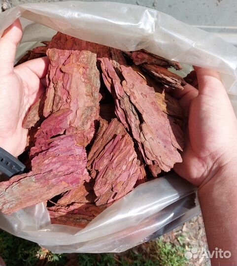 Кора лиственницы, мульча, декор