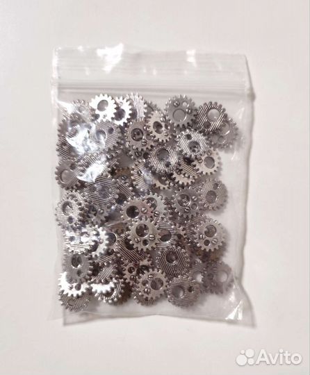 Декоративные шестеренки, скрапбукинг, 75 шт