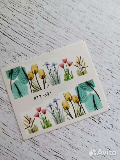 Слайдеры для ногтей наклейки