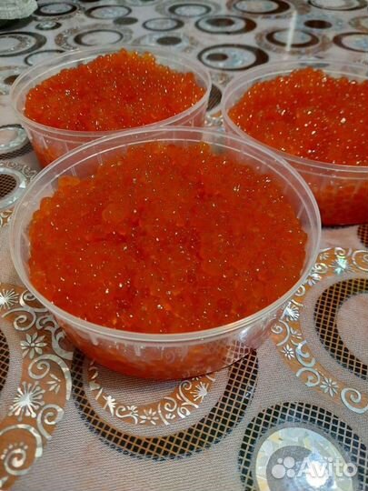 Красная икра кета
