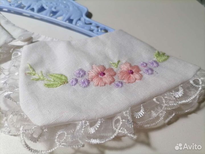 Воротничок накладной. Ручная вышивка