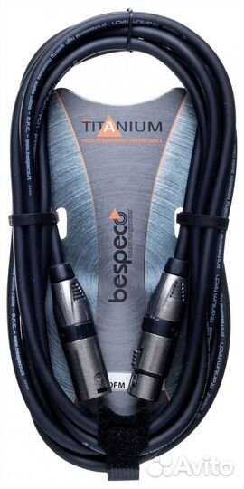 Кабель микрофонный Bespeco TT600FM (XLR-XLR) 6 m