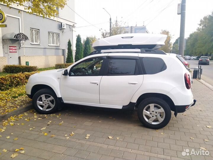 Бокс на крышу Broomer 430л. Крабы, белый глянец