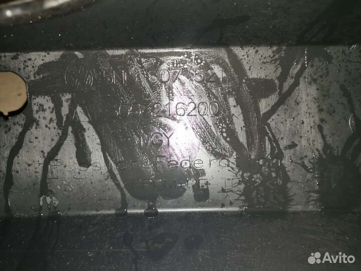 Спойлер заднего бампера tiguan