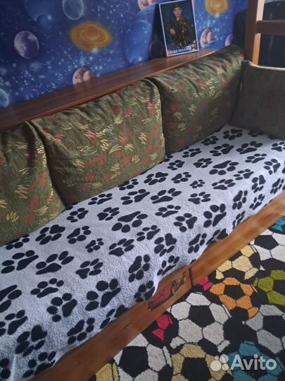 Двухъярусная кровать бу с матрасами