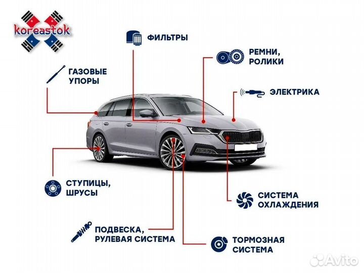 Барабан тормозной задний 52761-44102 Hyundai-KIA