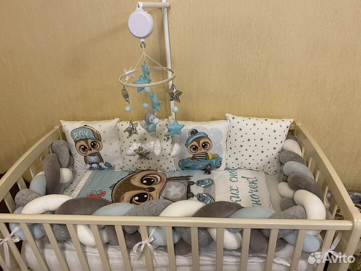 Детская кроватка Angela Bella Бьянка с матрасом