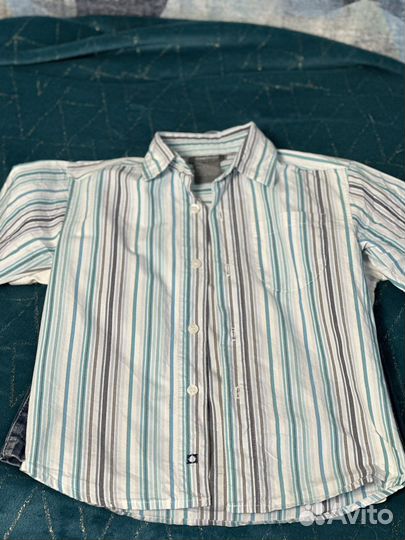 Комплект футболка+рубашка+шорты на мальчика 5 лет