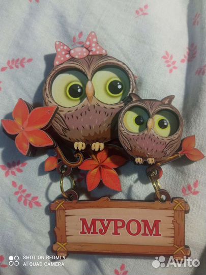 Сова мама с совенком