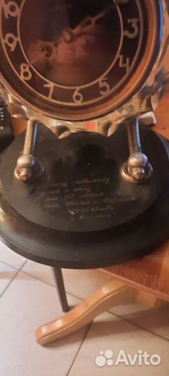 Часы настольные в хрустале