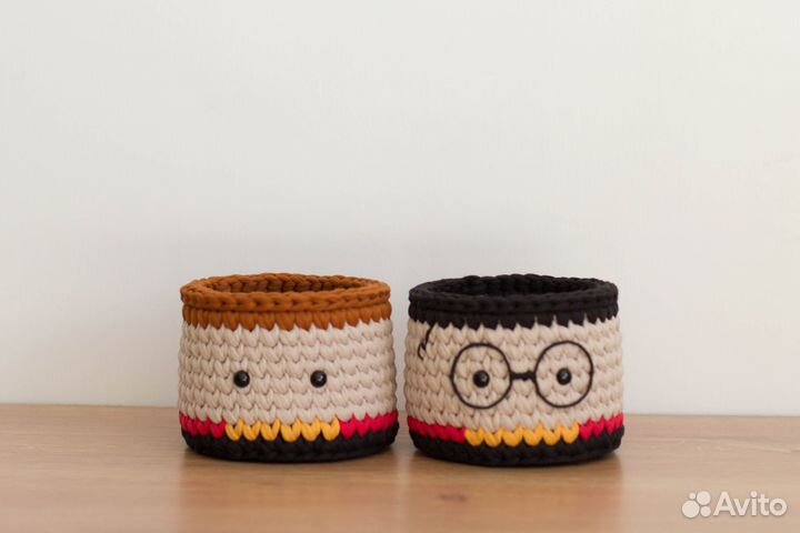 Вязаная корзина Гарри Поттер