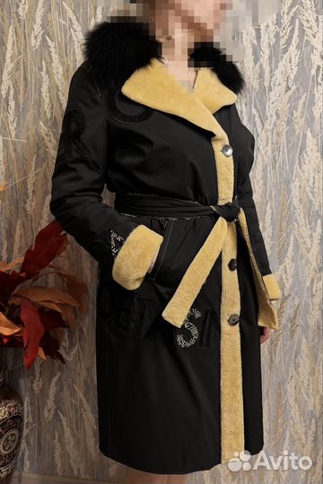 Пальто женское демисезонное черное 48