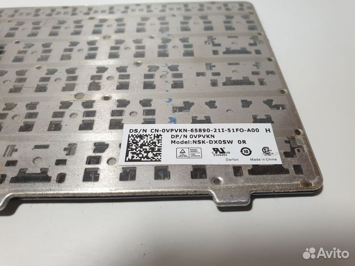 Клавиатура Dell Inspiron N5050 NSK-DX0SW оригинал