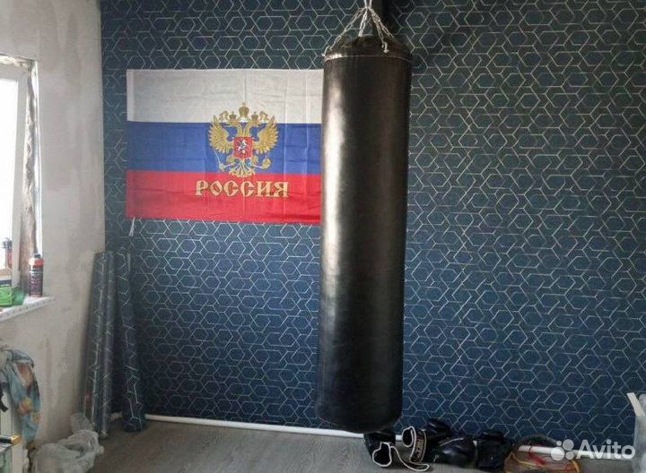 Боксерская груша черная двойные швы