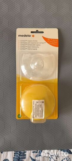 Накладки силиконовые на грудь, новые, medela