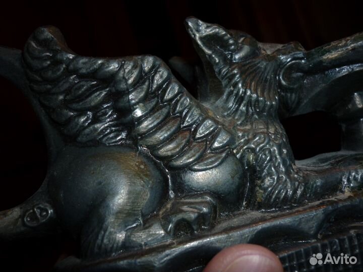 Подсвечник Крылатый Лев (Грифон) литьё СССР