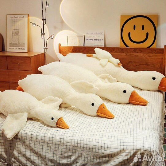 Белый гусь мягкая игрушка