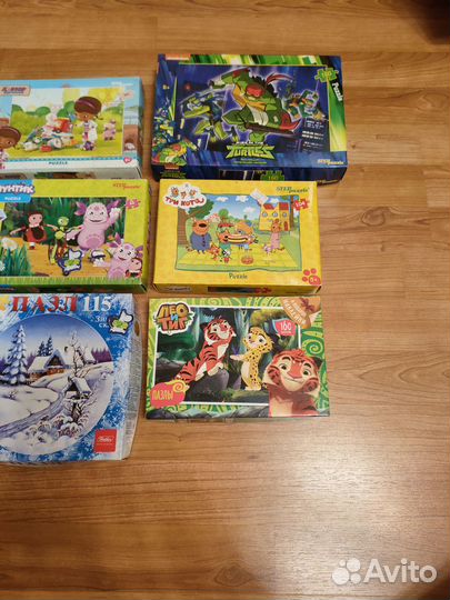 Пазлы для детей 3-6 лет за шесть шт