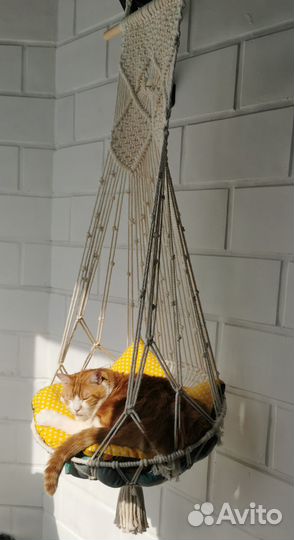 Макраме гамак для кота