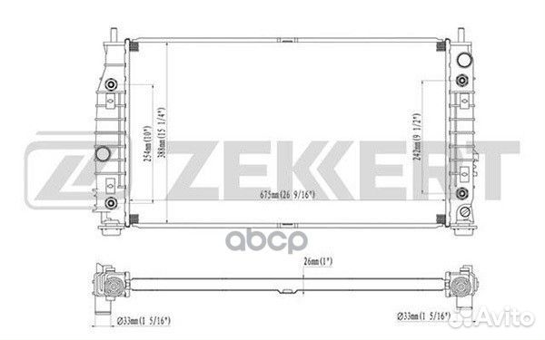 Радиатор охл. дв. Chrysler 300 M (LR) 98- mk-12