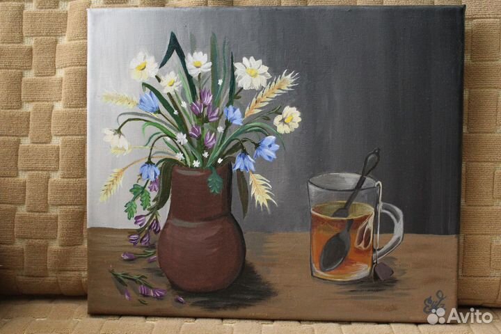 Картина акрилом на холсте