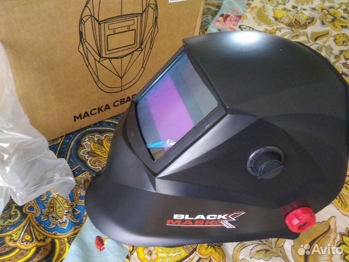 Маска сварщика хамелеон black mask асф 777 с регул