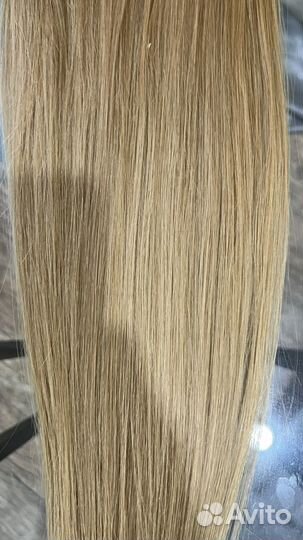 Волосы для наращивания блонд русый, премиум