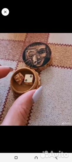 Нарды ручной работы со стеклом