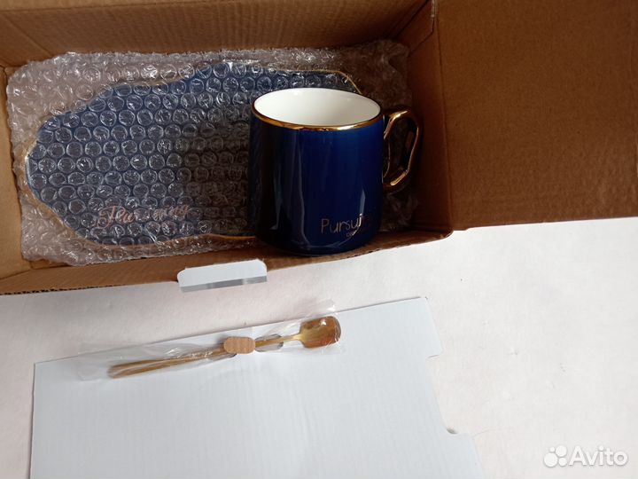 Чашка с блюдцем новые, кофейный набор