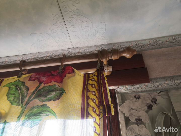 Карнизы для штор деревянные двухрядный