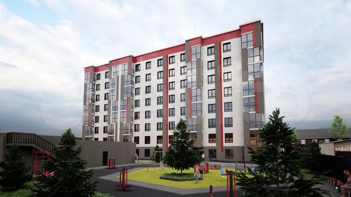 2-к. квартира, 71,4 м², 1/8 эт.