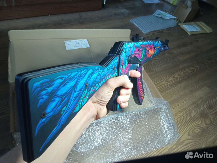 Деревянный резинкострел ак 47 от Vozwooden