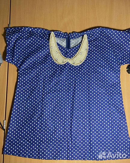 Рубашка с декоративным воротником