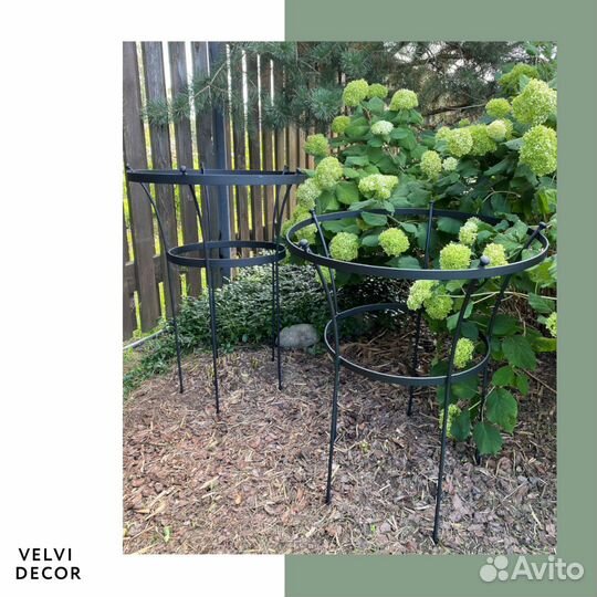 Декор сада. Опоры для пионов, гортензий, роз