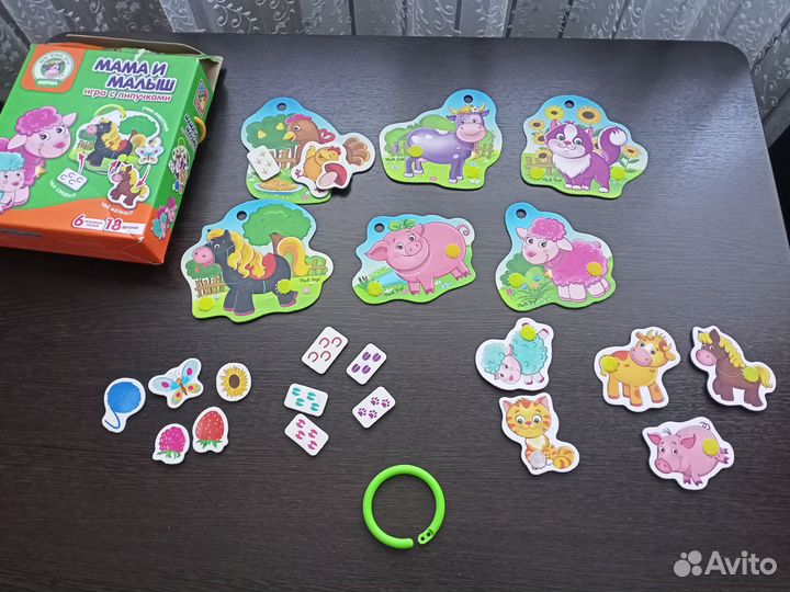 Развивающая игра на липучках