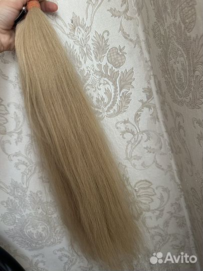Волосы для наращивания 60 см блонд