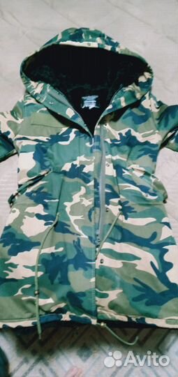 Куртка женская зимняя 44 46 длинная