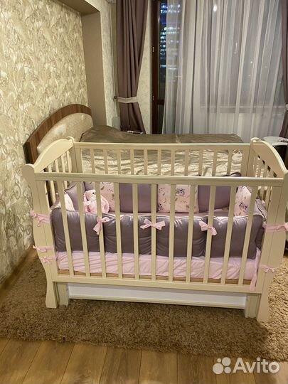 Бортики в кроватку minky moon