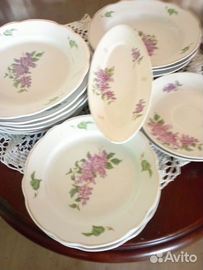 Сервиз столовый(остатки тарелки)